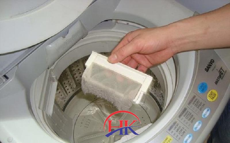 máy giặt bị dơ lưới lọc