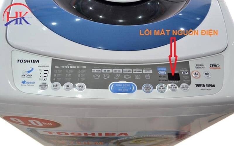 máy giặt không vào điện