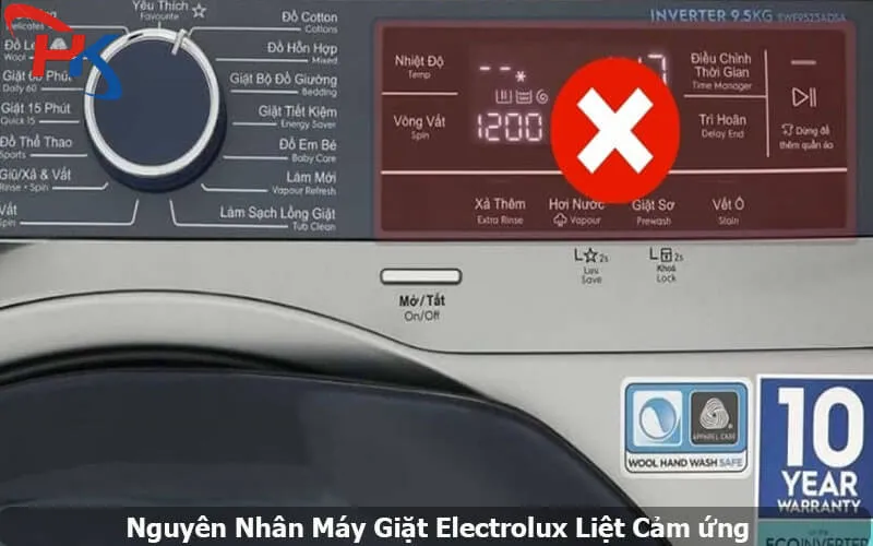 Nguyên Nhân Máy Giặt Electrolux Liệt Cảm Ứng